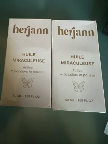 Lot de deux huiles cheveux