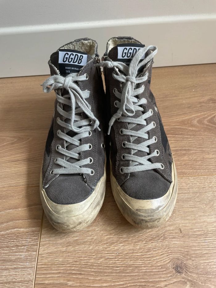 Baskets montantes grises Golden Goose - photo numéro 9