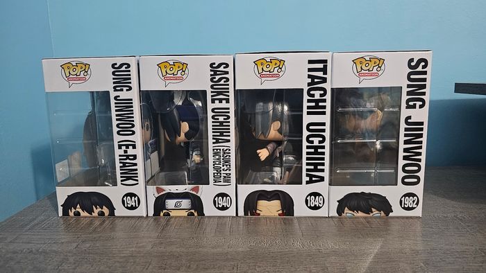 Pop itachi 1849 + Sasuke 1040 + Jinwoo 1941 + Jinwoo 1982 - photo numéro 2