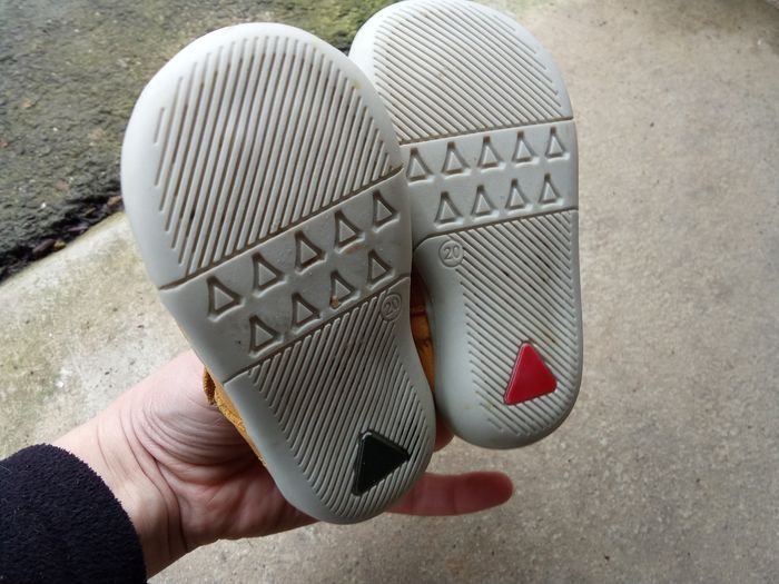 Sandales kickers garçon taille 20, scratch, jaune, marine - photo numéro 8