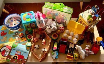 Gros lot  jouets bébé 0-3 ans – jeux d’éveil et éducatifs – premier âge - bois