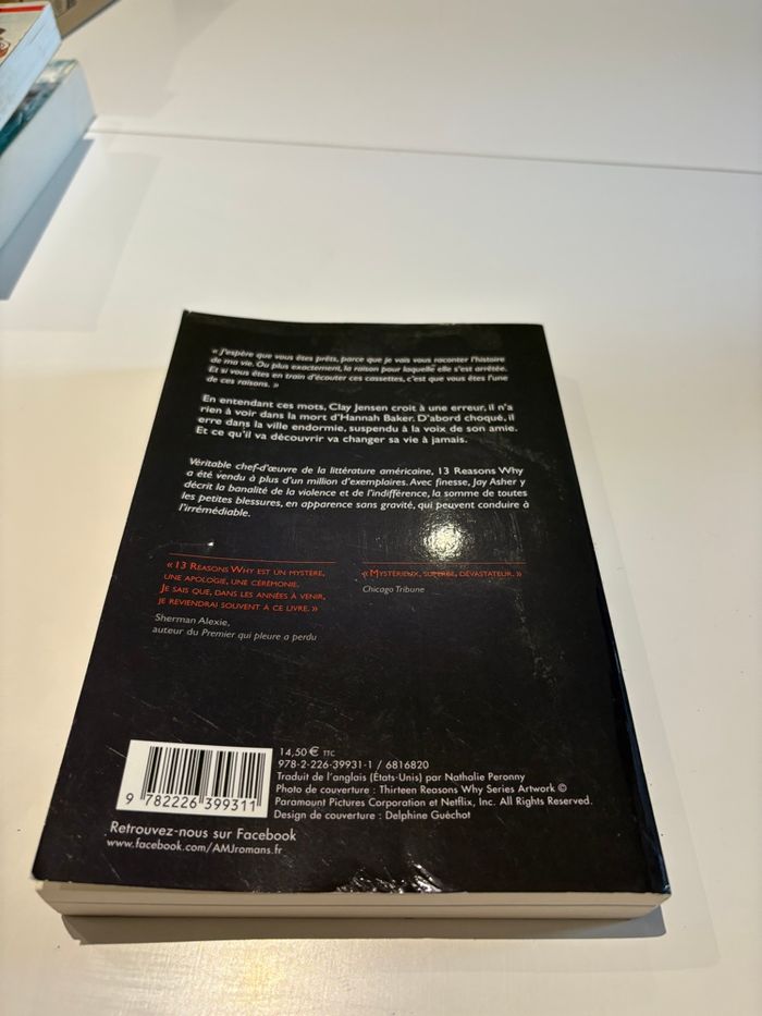 Livre « 13 reasons why » de Jay Asher édition Albin Michel - photo numéro 2
