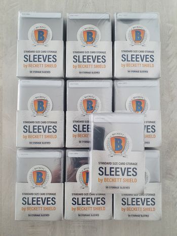Lot de 10 paquets de 50 Card Saver Beckett Shield 