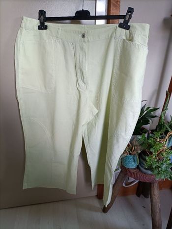 Pantacourt en jean jaune / bermuda