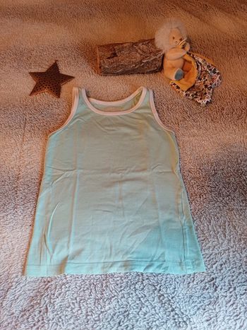 Débardeur menthe fille taille 4/6 ans lupilu