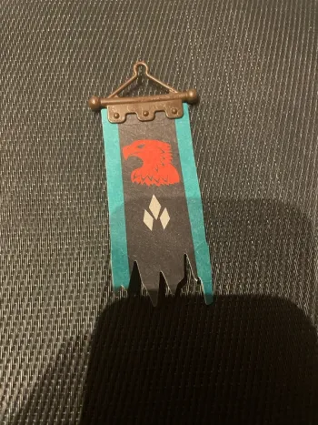 Playmobil drapeau étendard bannière chevalier du faucon rouge 4163 4866 4867 4872 château