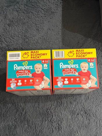 Lot de 2 paquets Pampers Baby-Dry Pants – Taille 4