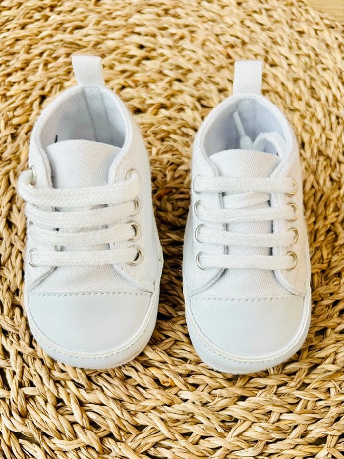 Baskets bébé montantes en toile Kiabi