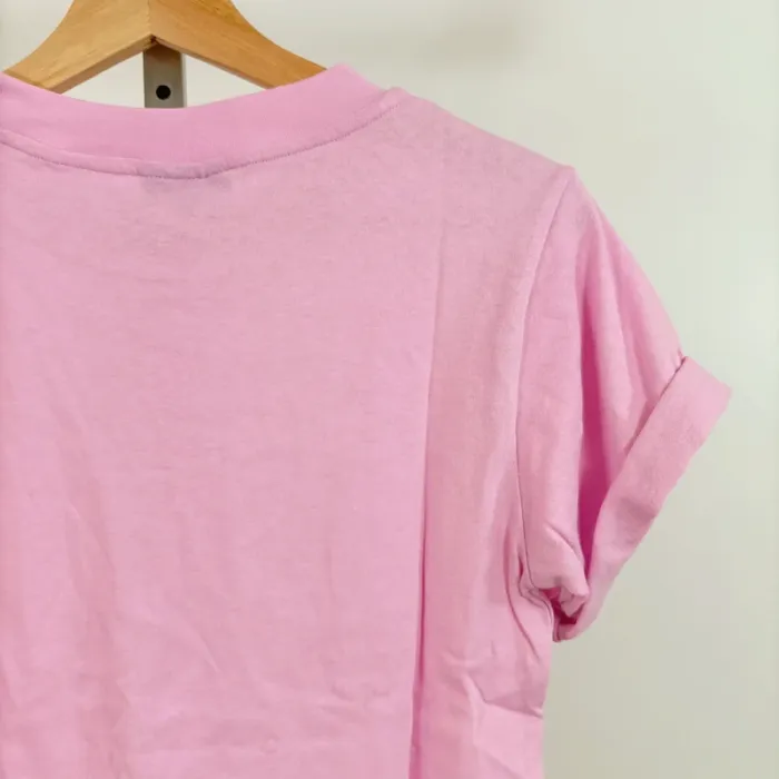 T-shirt rose uni – Topshop – Taille 34 (XS) A683 - photo numéro 6