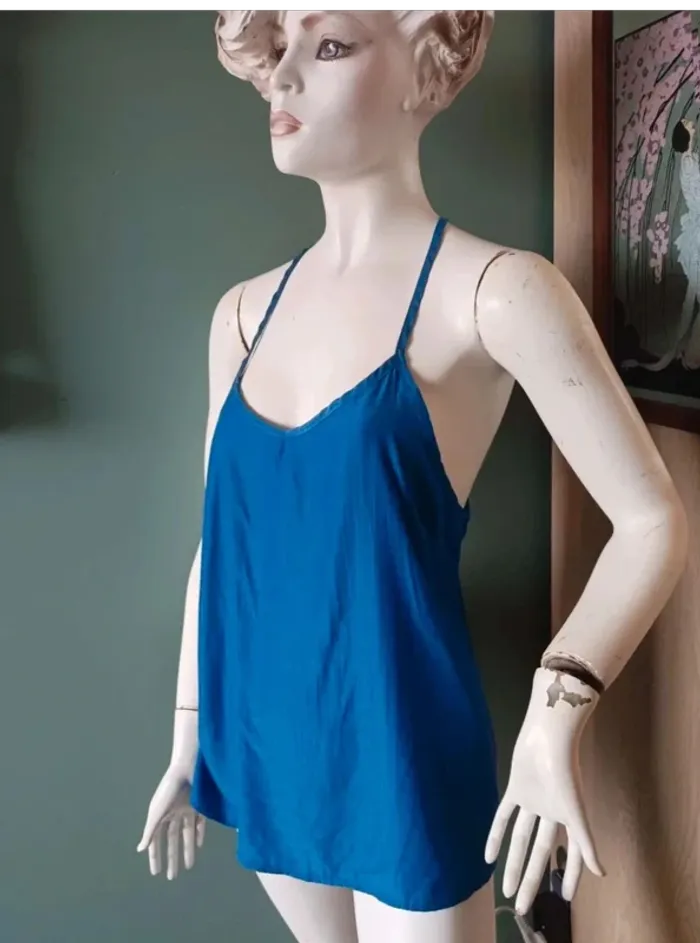 Débardeur bleu M