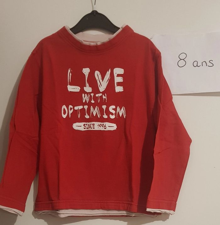 T-shirt ml okaidi 8 ans