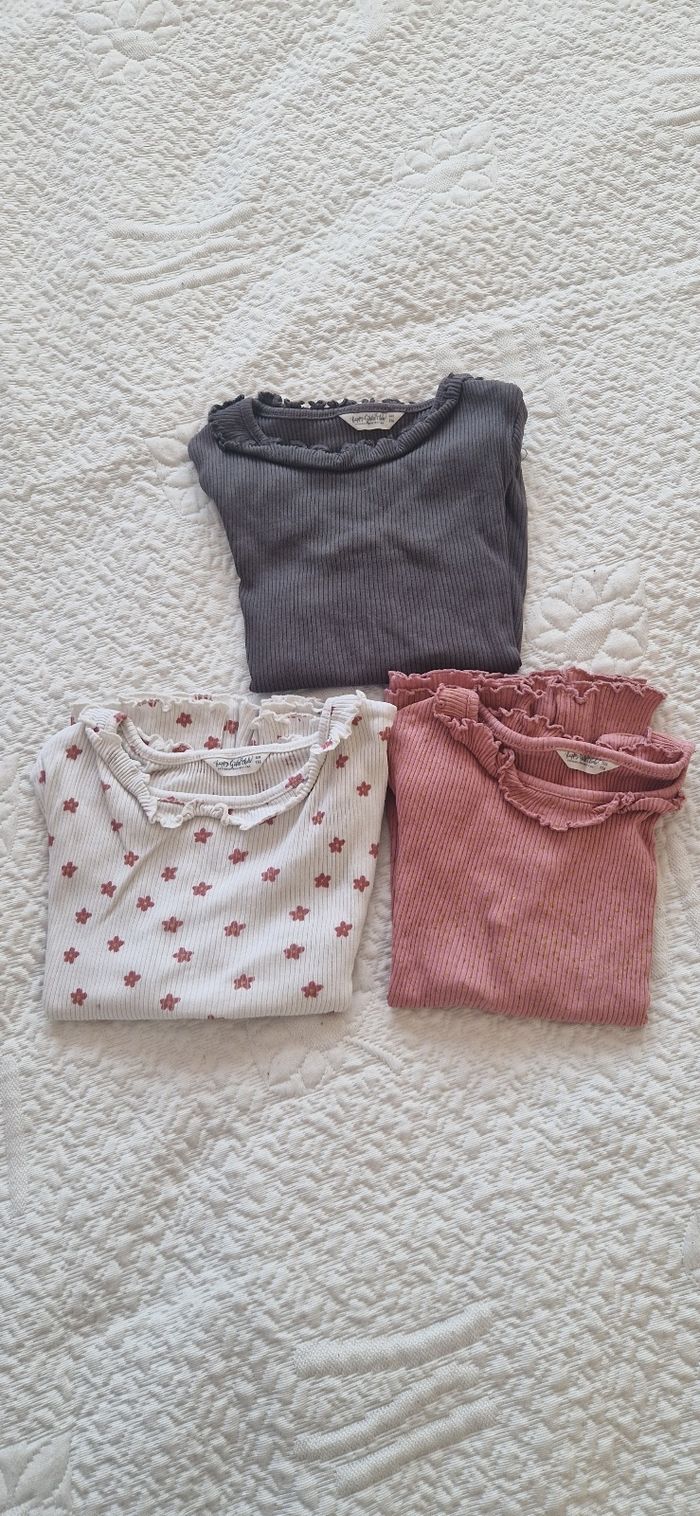 Lot de 3 t-shirts ML fille 116cm
