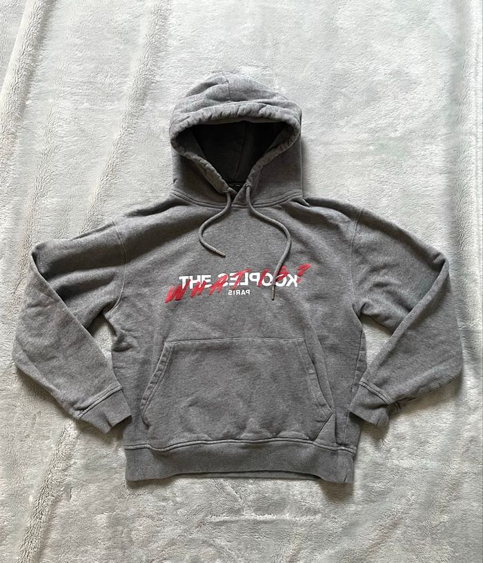 Sweat à Capuche The Kooples T.S Femme Unisexe Collection What Is Gris - photo numéro 2