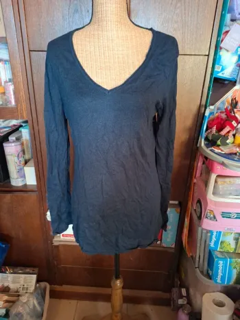 Pull XL laine cachemire coton viscose polyamide