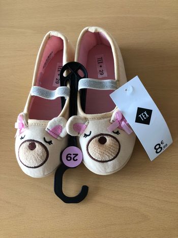 chaussons fille chat 29