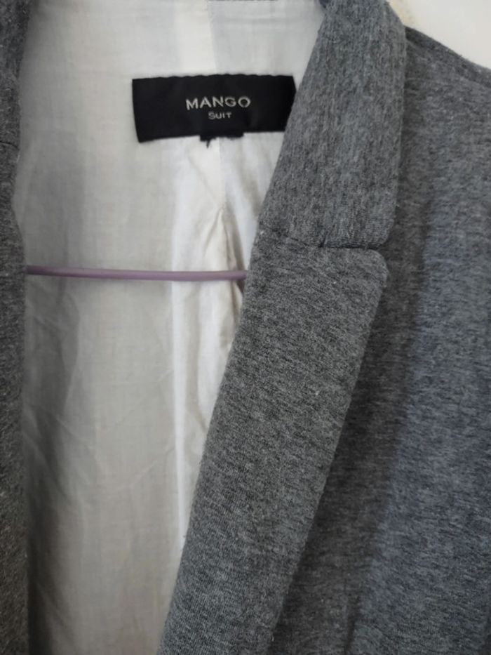 Veste gilet gris chiné Mango - photo numéro 3