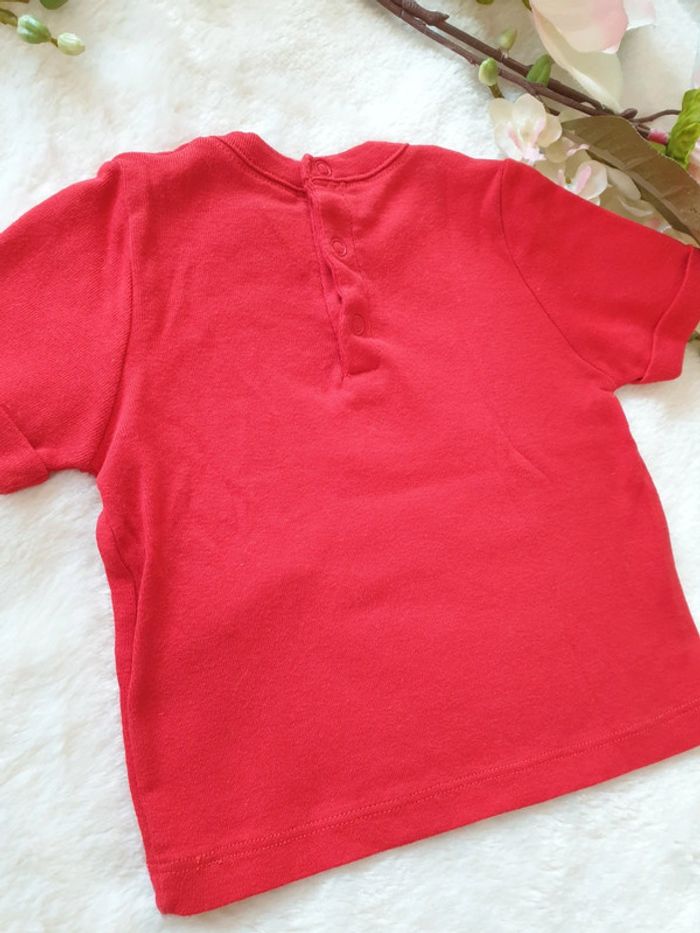 Tee-shirt 100% Coton Petit Bateau Taille 6 mois - photo numéro 3