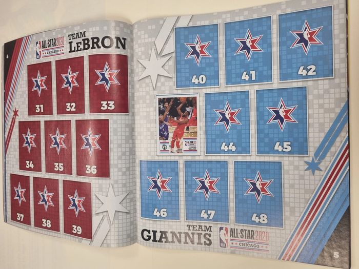 nba 2020 2021 basket album de stickers panini presque vide (15 vignettes collées) - photo numéro 4