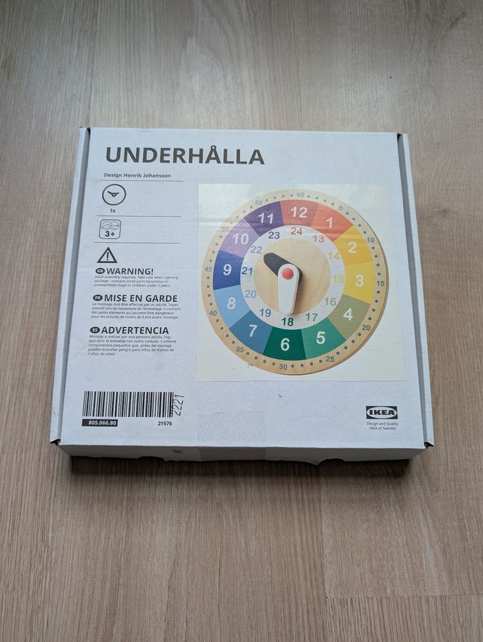 Jeu éducatif - Horloge d'apprentissage en bois - photo numéro 6