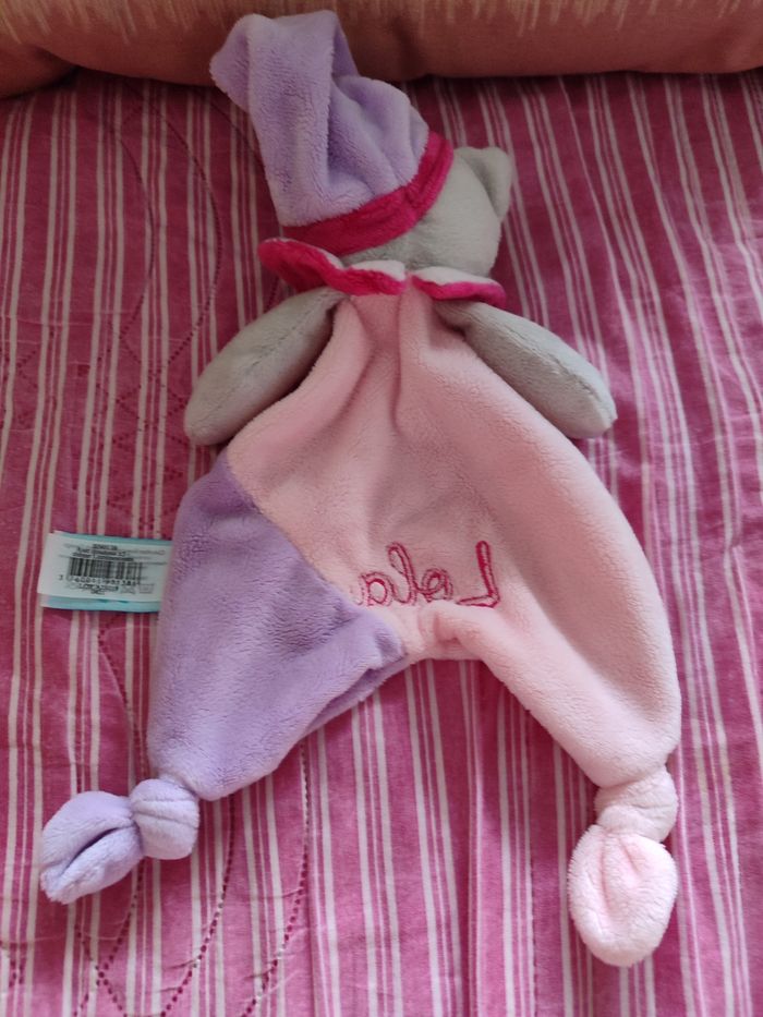 Doudou chat rose baby nat' - photo numéro 2