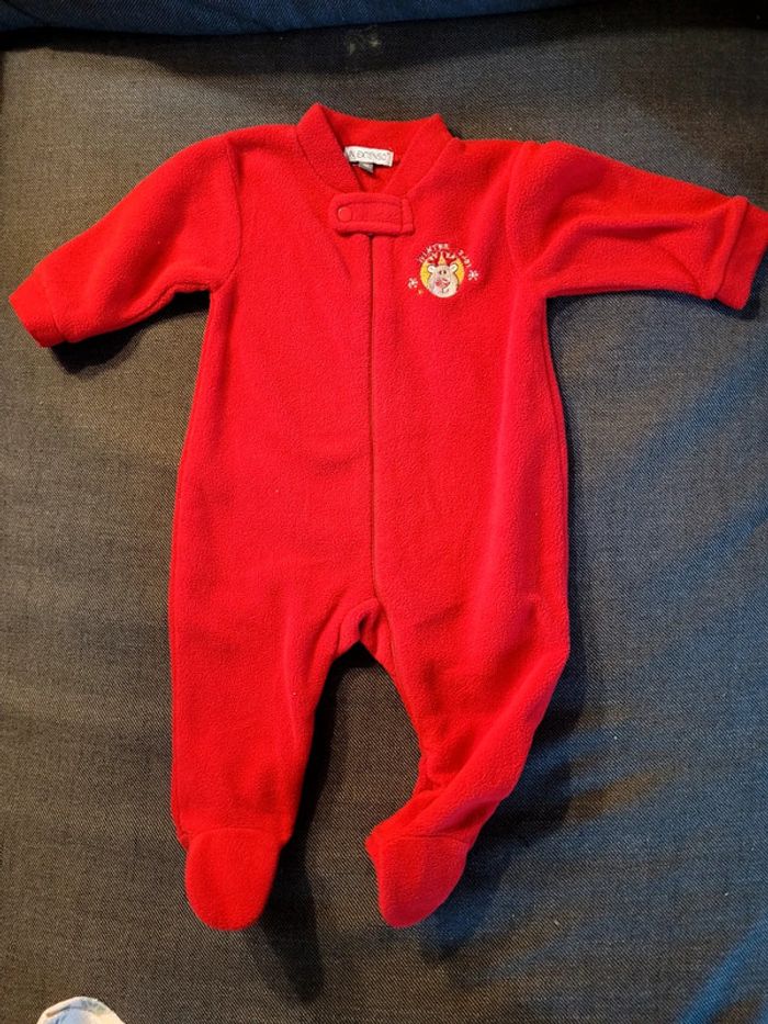 Pyjama polaire Noël 3/6 mois
