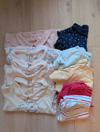 Lot de 9 body Disney fille - 90 cm+