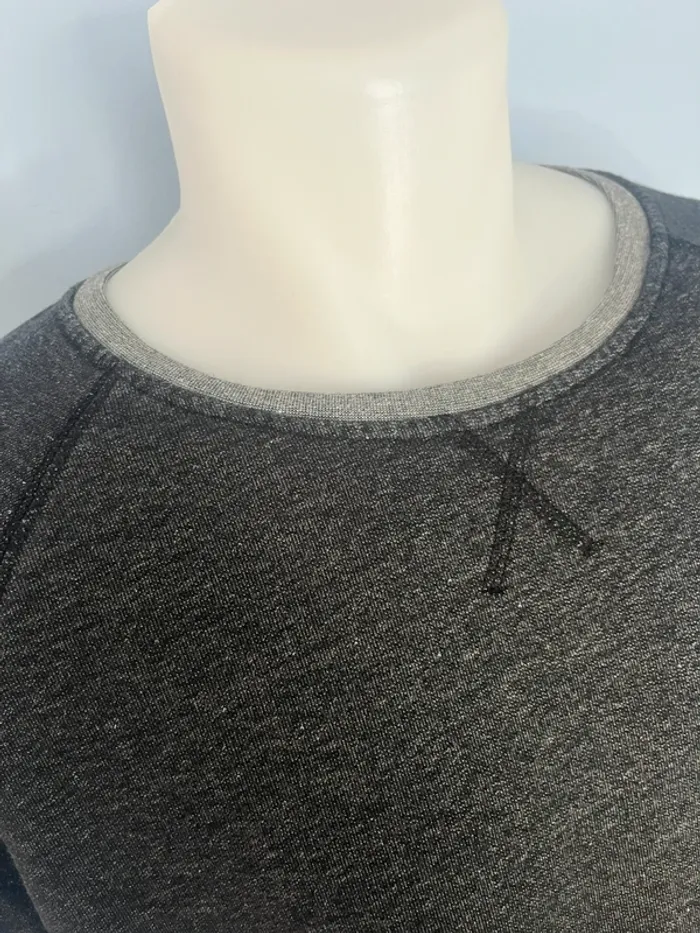 Pull col rond PSG Collection 1970 gris foncé - Taille L - style sportif vintage - photo numéro 3