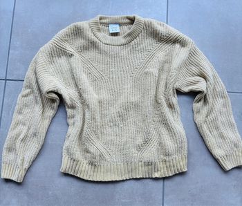 Magnifique pull maille femme beige Lefties XL neuf