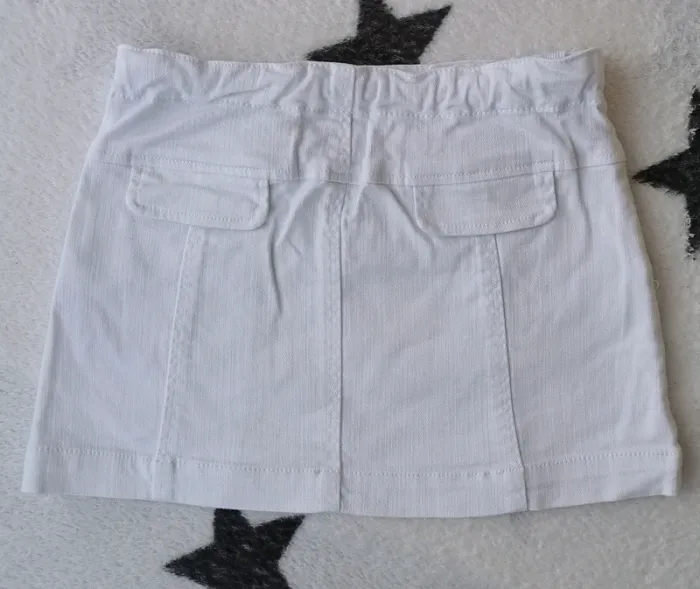 Jupe en jean blanc - photo numéro 2
