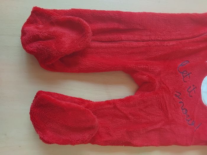 Pyjama Noël taille 12 mois velours - photo numéro 4