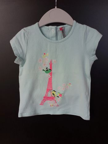Tee-shirt manches courtes fille 12 mois - Orchestra