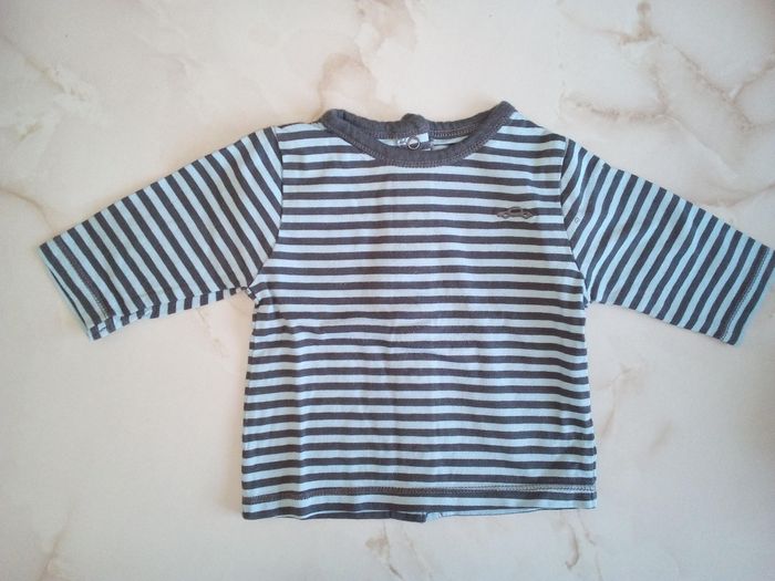 Maillot manches longues garçon 1 mois