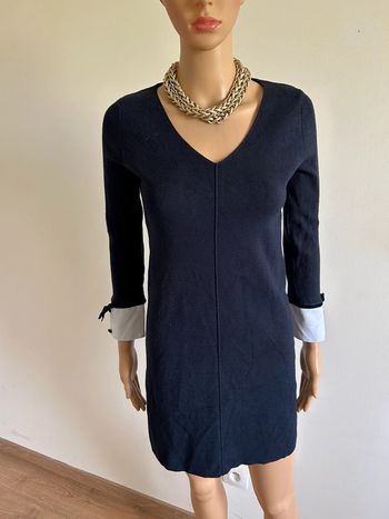 Robe pull bleue marine et blanche Morgan taille S TBE