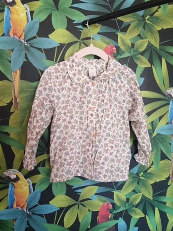 Chemisette / blouse été fleurie