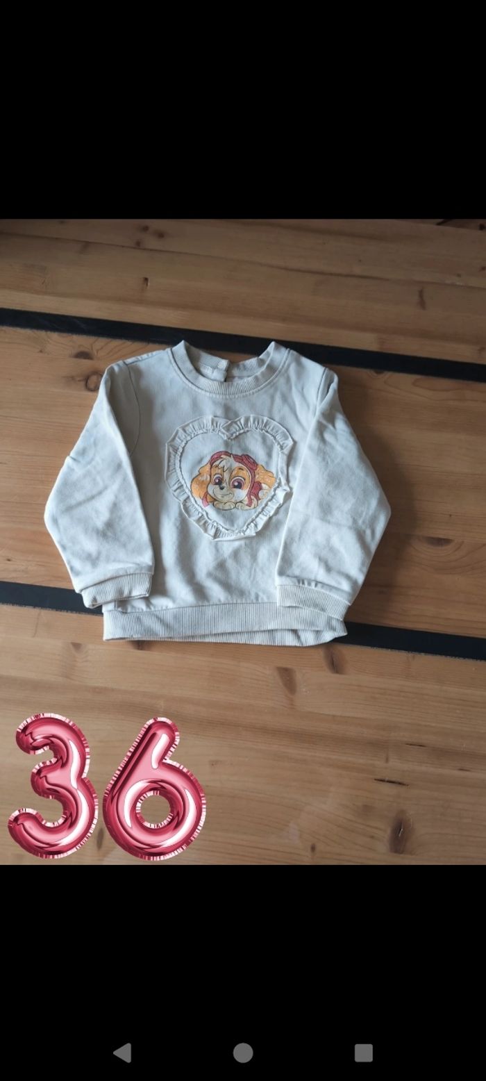 Sweat fille 36 mois