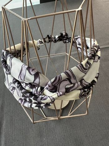 Bandeau headband femme en satin taille unique élastique