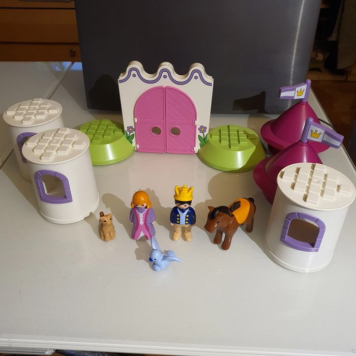 Château de Princesse avec Tours empilables Playmobil 1 2 3-9389 - photo numéro 3