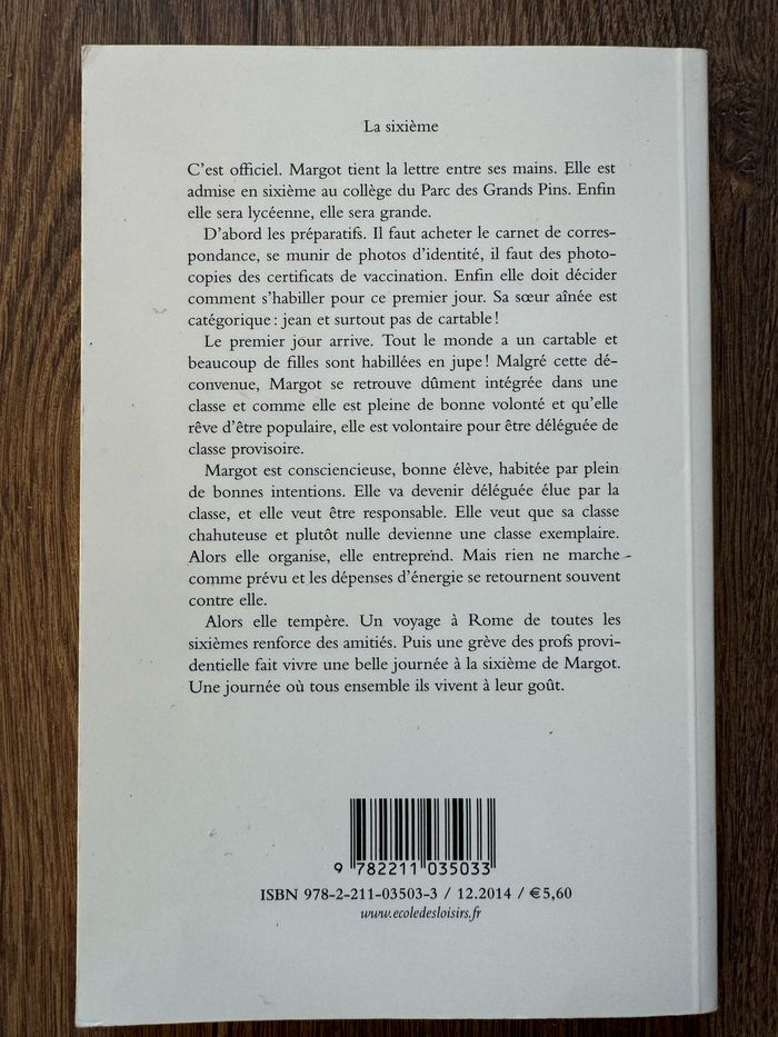 Livre La sixième de Susie Morgensten - photo numéro 2