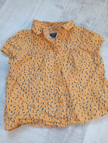 Chemise chemisier manches courtes 4 ans