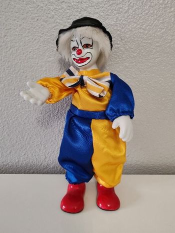 Clown musical bleu/jaune