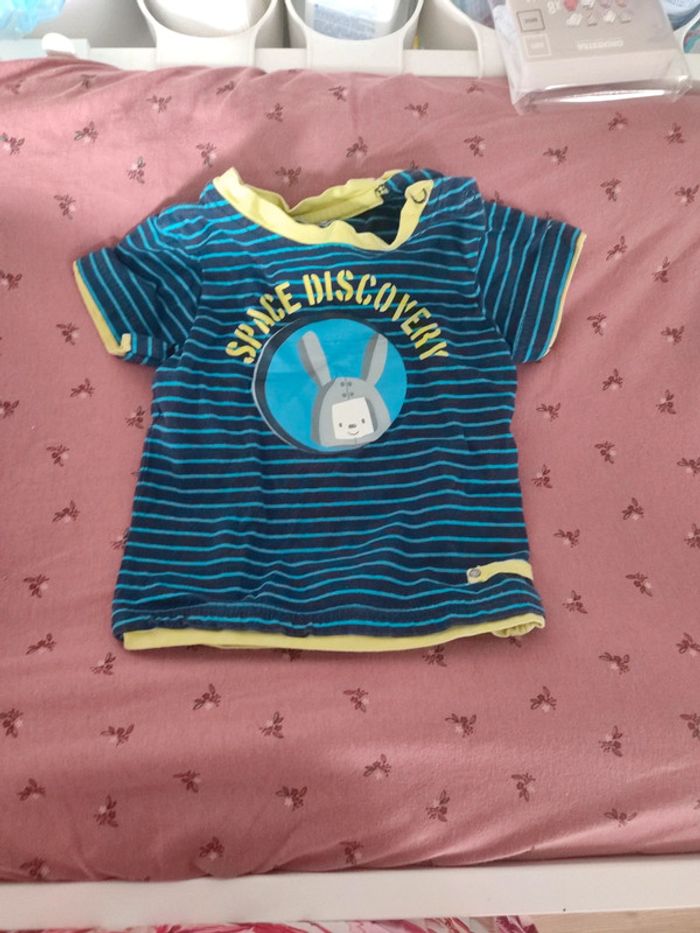 Lot de 4 t shirt manches courtes orchestra 6 mois - photo numéro 2