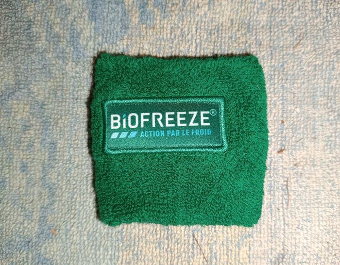 Bracelet anti transpiration biofreeze