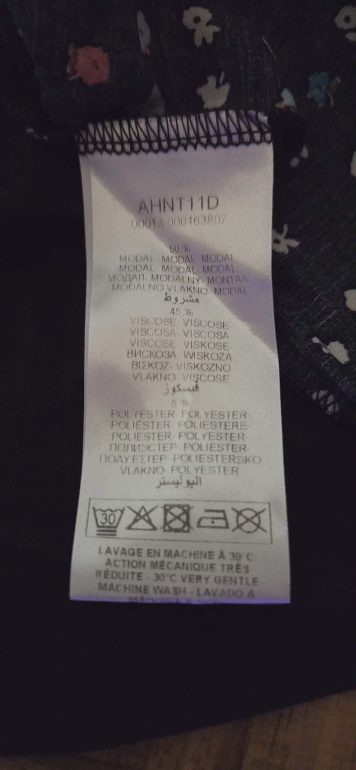 NAF NAF – Top Fluide Imprimé & Voile Transparent – Taille S – Élégant & Féminin - photo numéro 6