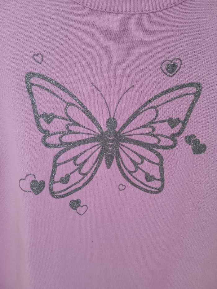 Pull violet in extenso 12 ans fille - photo numéro 2