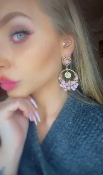 Boucles d'oreilles baroque 🌸