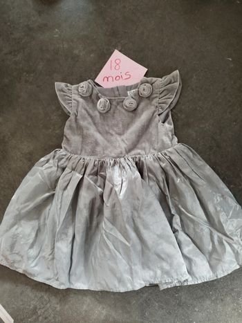 Robe cérémonie grise 18 mois