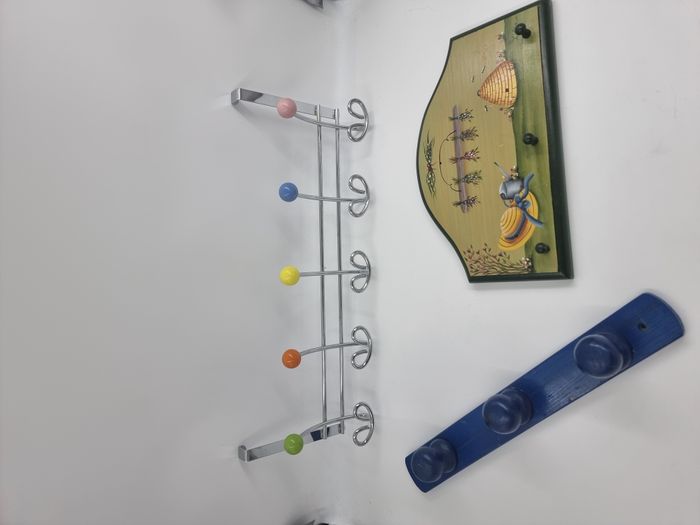Lot de 3 portes manteau ou porte serviette de table (murales et pour porte)