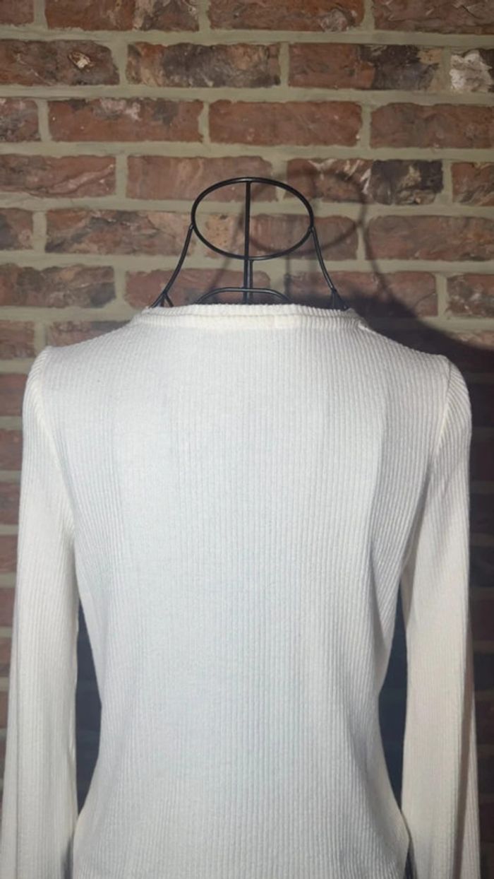 Haut a longues manches bouffantes blanc Stradivarius Taille S / 36 - photo numéro 12