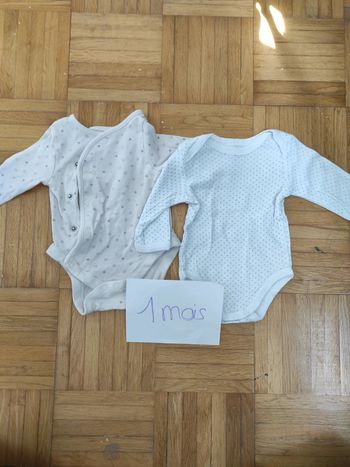 Lot de deux body manche longue