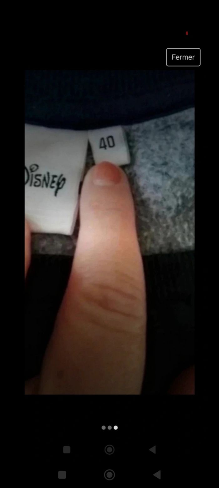 Pull marine manches longues doublé polaire Disney Minnie taille 40 neuf 8€ - photo numéro 3